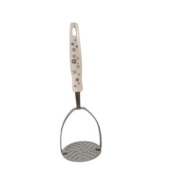 Ekco USA Stainless Masher Melamine Purple Flower Power Starburst Atomic Vintage - Picture 9 of 9